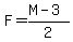 F=%28M-3%29%2F2