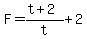 F=%28t%2B2%29%2Ft%2B2
