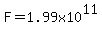 F=1.99x10%5E11