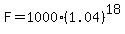 F=1000%281.04%29%5E18