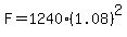 F=1240%281.08%29%5E2