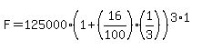 F=125000%281%2B%2816%2F100%29%281%2F3%29%29%5E%283%2A1%29