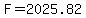 F=2025.82