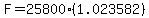 F=25800%281.023582%29