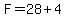 F=28%2B4
