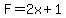 F=2x%2B1