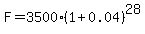 F=3500%281%2B0.04%29%5E28