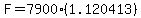 F=7900%281.120413%29