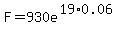 F=930e%5E%2819%2A0.06%29