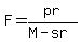 F=pr%2F%28M-sr%29