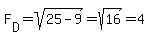 F%5BD%5D+=+sqrt%2825-9%29+=+sqrt%2816%29+=+4