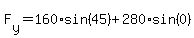 F%5By%5D=160%2Asin%2845%29%2B280%2Asin%280%29