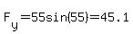 F%5By%5D=55sin%2855%29=45.1