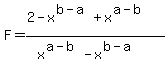F+=+%282-x%5E%28b-a%29%2Bx%5E%28a-b%29%29+%2F%28x%5E%28a+-+b%29+-+x%5E%28b+-+a%29+%29