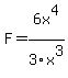 F+=+6x%5E4%2F3x%5E3