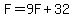 F+=+9F+%2B+32