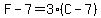 F-7=3%28C-7%29