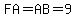 FA+=+AB+=+9