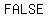 FALSE