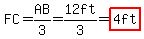 FC=AB%2F3=12ft%2F3=highlight%284ft%29