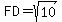 FD=sqrt%2810%29