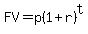 FV=p%281%2Br%29%5Et