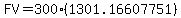 FV+=+300%281301.16607751%29
