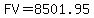 FV+=+8501.95