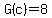 G%28c%29=8