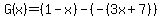G%28x%29=%281-x%29-%28-%283x%2B7%29%29