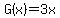 G%28x%29=3x