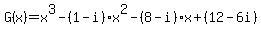 G%28x%29=x%5E3-%281-i%29x%5E2-%288-i%29x%2B%2812-6i%29