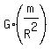 G%2A%28m%2FR%5E2%29