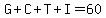 G%2BC%2BT%2BI=60