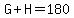 G%2BH=180