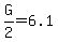 G%2F2=6.1
