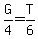 G%2F4+=+T%2F6
