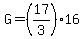 G=%2817%2F3%2916