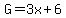 G=3x%2B6