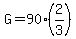 G=90%282%2F3%29