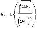 G%5B1%5D=k%2A%28sqrt%2816R%5B1%5D%29%2F%282W%5B1%5D%29%5E2%29