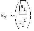 G%5B2%5D=k%2A%28sqrt%28R%5B1%5D%29%2FW%5B1%5D%5E2%29%29