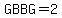 GBBG=2
