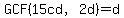 GCF%2815cd%2C2d%29=d