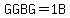 GGBG=1++B