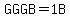 GGGB=1++B
