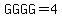GGGG=4