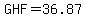 GHF=36.87