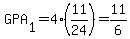 GPA%5B1%5D=4%2811%2F24%29=11%2F6