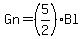 Gn=%285%2F2%29Bl